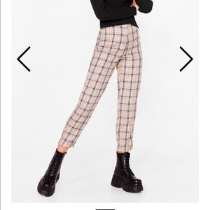 NWT Nasty Gal Let’s Take A Rain Check Tapered Pant